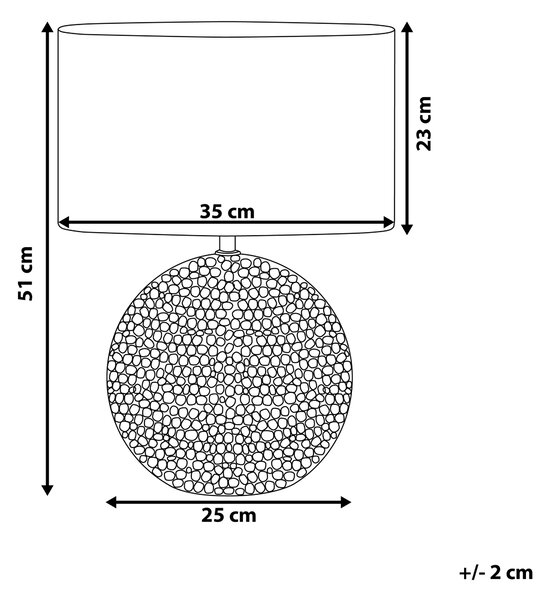 Stolní lampa NASVA Keramika Zlatá