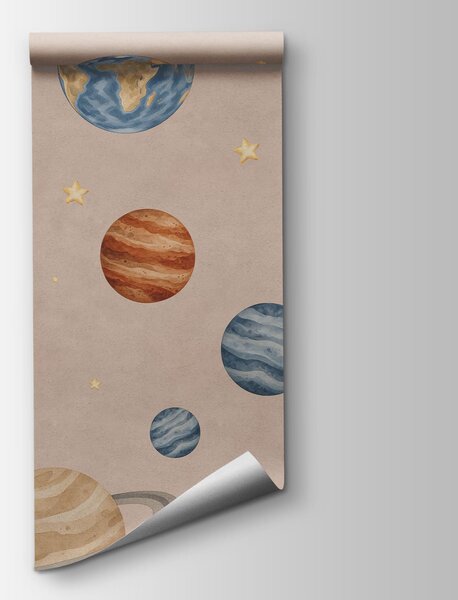 Fototapeta Uspořádání planet a raket, Vesmírné fototapety, Populární fototapety - Tapeko.co.cz