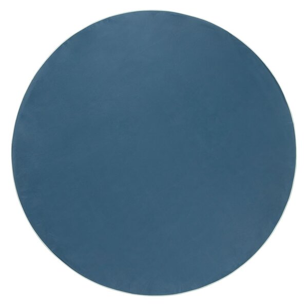 LIVARNO home Omyvatelný ubrus, Ø 160 cm / 130 x 160 cm (Ø 160 cm, modrá) (100346458005)
