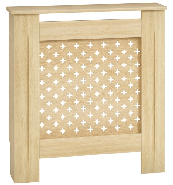 HOMCOM Kryt Radiátoru MDF 78x19x82 cm Kryt Radiátoru pro Obývací Pokoj Ložnici Chodbu Dub | Aosom