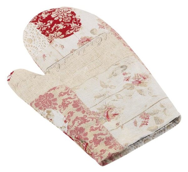 Bellatex Kuchyňská chňapka 28x18 cm Srdce patchwork, růžová