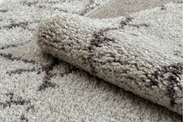 Dywany Łuszczów, Kusový koberec Berber Fez G0535 cream and brown, 80x150, béžová, ložnice