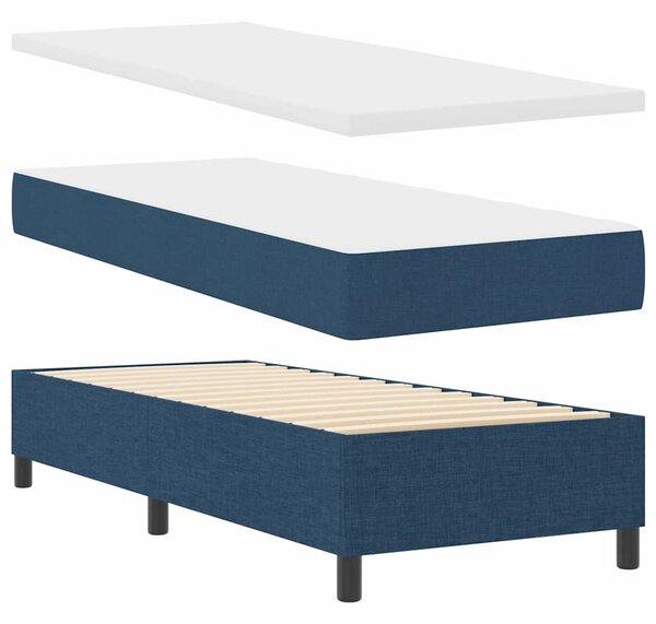 Postel s boxspringem s polštářem Modrá 200 x 80 cm textil 3341678