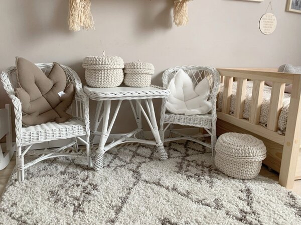 Dywany Łuszczów, Kusový koberec Berber Fez G0535 cream and brown, 80x150, béžová, ložnice