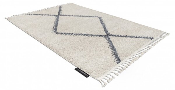 Dywany Łuszczów, Kusový koberec Berber Maknes B5910 cream and grey, 80x150, béžová, ložnice
