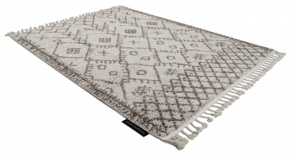 Dywany Łuszczów, Kusový koberec Berber Tanger B5940 cream and brown, 80x150, béžová, obývací pokoj