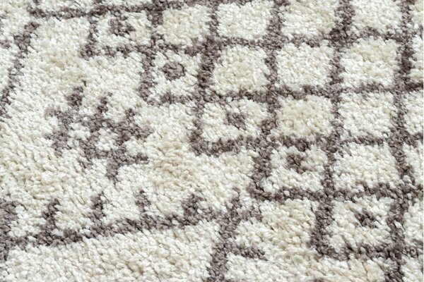 Dywany Łuszczów, Kusový koberec Berber Tanger B5940 cream and brown, 80x150, béžová, obývací pokoj