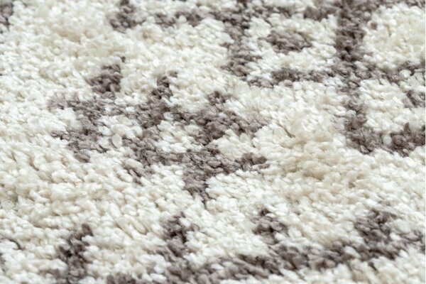Dywany Łuszczów, Kusový koberec Berber Tanger B5940 cream and brown, 80x150, béžová, obývací pokoj