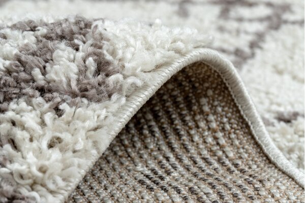 Dywany Łuszczów, Kusový koberec Berber Tanger B5940 cream and brown, 80x150, béžová, obývací pokoj