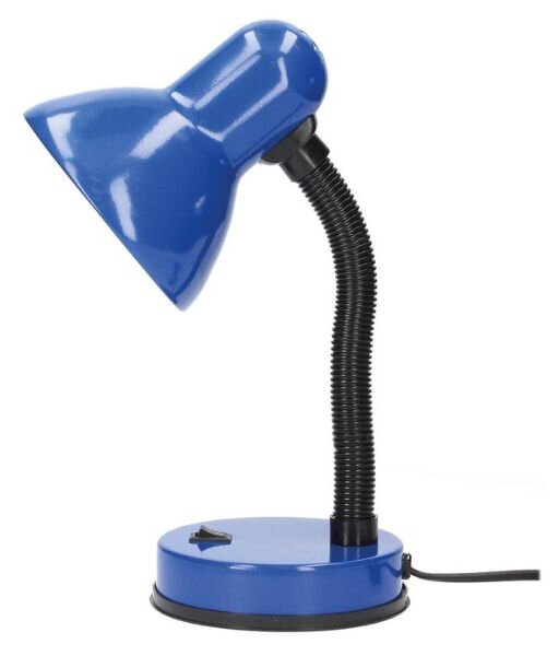 Stolní lampa na 1 žárovku E27 max 40W, modrá, Bell, 3 roky záruka