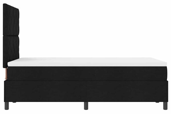 Postel s boxspringem s polštářem Černá 120 x 200 cm textil 3339457