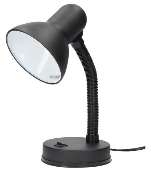 Stolní lampa na 1 žárovku E27 max 40W, černá, Bell, 3 roky záruka
