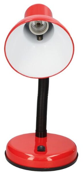 Stolní lampa na 1 žárovku E27 max 40W, červená, Hodori, 3 roky záruka