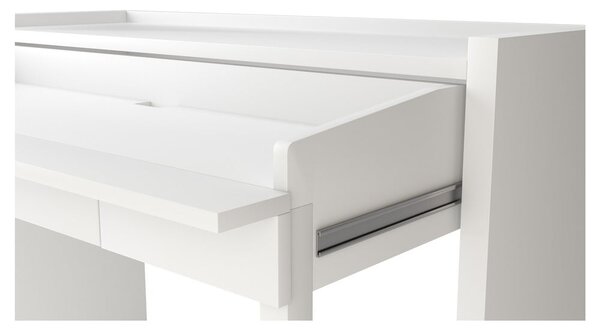 Pracovní stůl s bílou deskou 36x110 cm Mel – Woodman