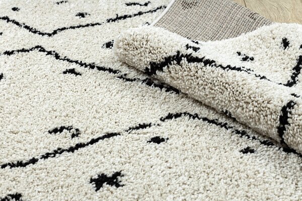 Dywany Łuszczów, Kusový koberec Berber Tetuan B751 cream, 80x150, bílá, ložnice