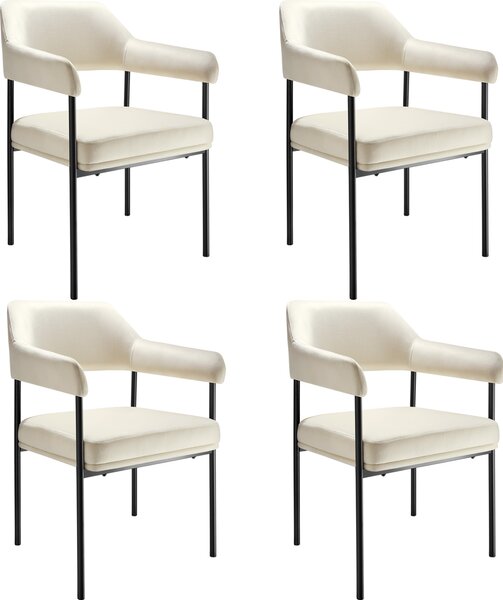 Tectake® Křeslo Doé čalouněné 58 x 62 x 85 cm