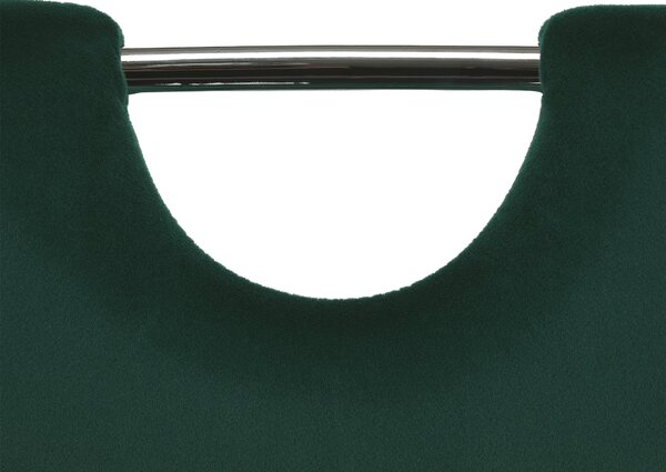 KONDELA Jídelní židle, smaragdová Velvet látka, ABIRA NEW