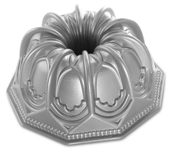 Forma na bábovku ve stříbrné barvě Nordic Ware Cathedral, 2,1 l