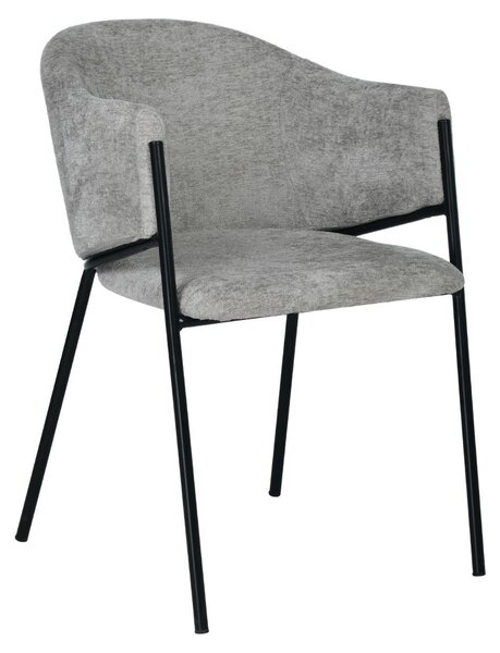 HowHomely | Kuchyňská židle – jídelní židle – 55 x 62 x 78 cm – šedá – jídelní židle – čalouněná židle