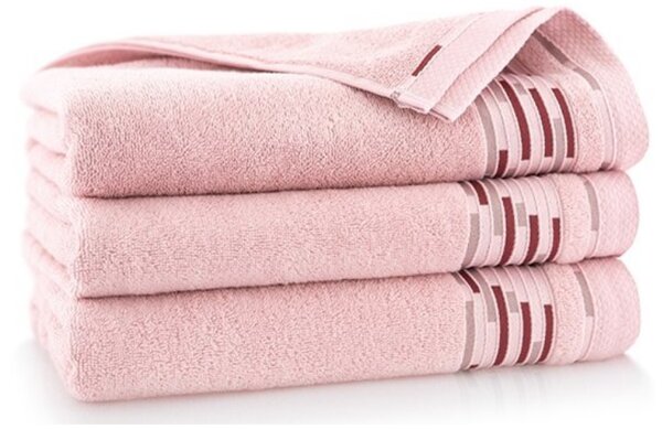 Egyptská bavlna ručníky a osuška Avisio - světle růžová Velikost: osuška 70 x 140