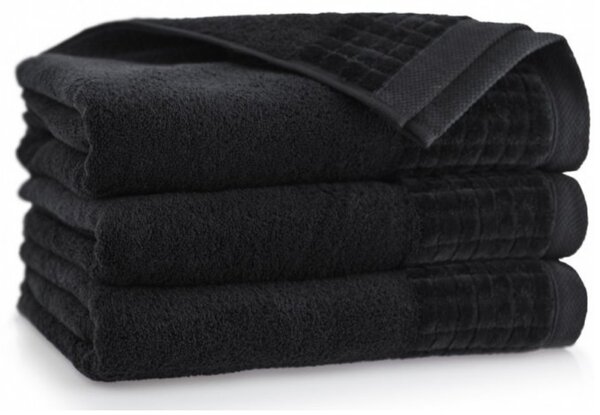 Egyptská bavlna ručníky a osuška Saveli - černá Velikost: ručník 50 x 100