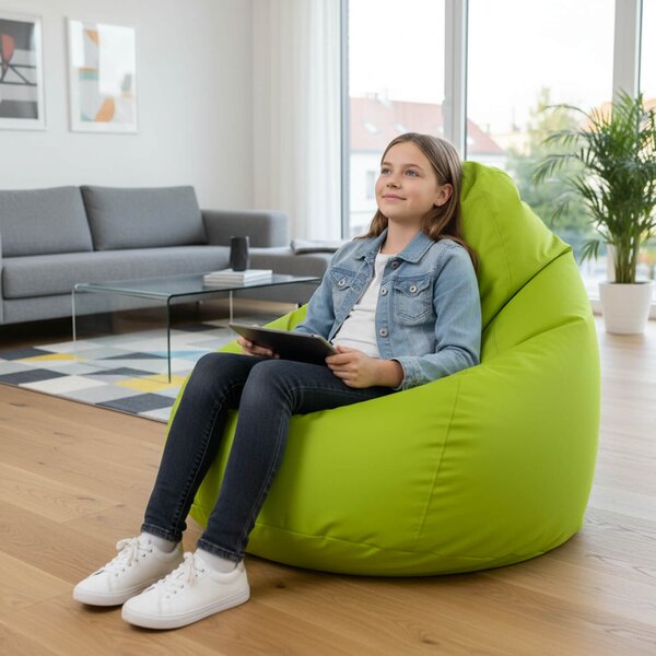Sedací pytel Primabag Fuzzy limetka