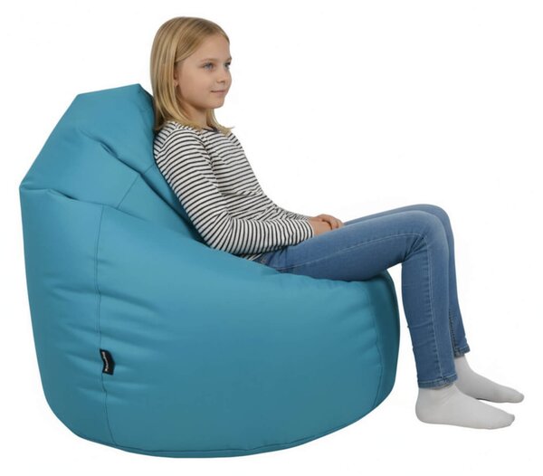 Sedací pytel Primabag Fuzzy tyrkysová