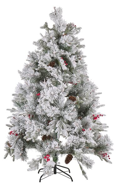 Zasněžený umělý vánoční stromeček 180 cm zelený MASALA