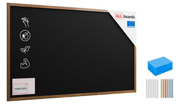 Allboards, Tabule černá křídová v dřevěném rámu 200x120 cm, TB2012
