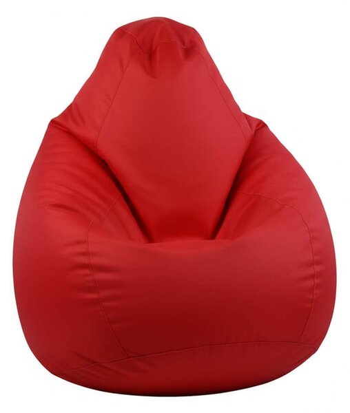 Sedací pytel Primabag Fuzzy červená