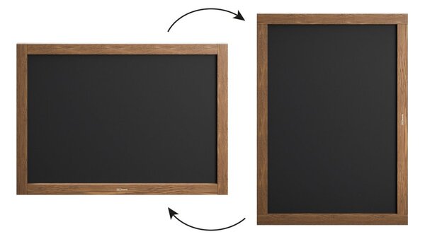 Allboards, Tabule černá křídová v dřevěném rámu 70x50 cm, TB75
