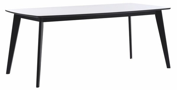 Černobílý jídelní stůl Rowico Griffin, 190 x 90 cm