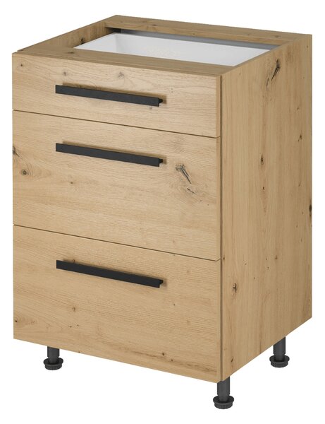 Dolní kuchyňská skříňka D60S3 Langari (dub artisan)
