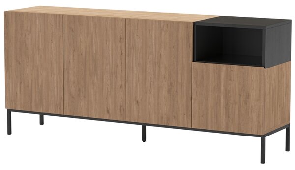 Marckeric Komoda Cailin 180 x 40 cm s dřevěným dekorem