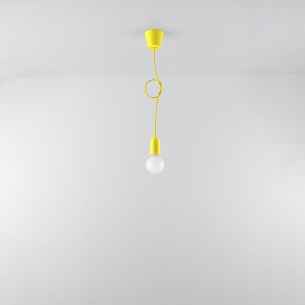 Sollux Lighting Závěsné svítidlo DIEGO 1 žluté