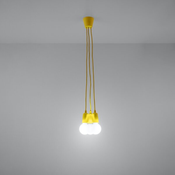 Sollux Lighting Závěsné svítidlo DIEGO 3 žluté