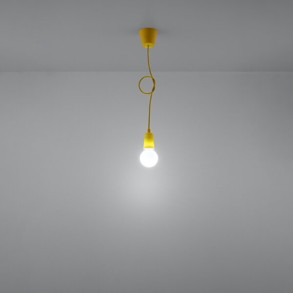 Sollux Lighting Závěsné svítidlo DIEGO 1 žluté
