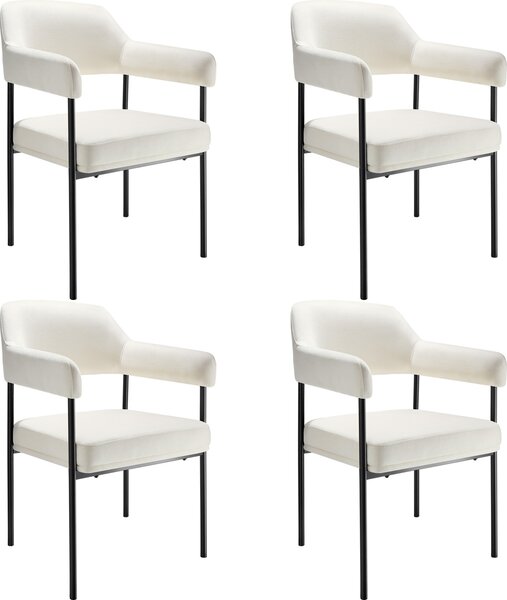 Tectake® Křeslo Doé čalouněné 58 x 62 x 85 cm
