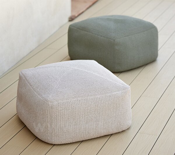 Cane-line Podnožka/puf Divine, Cane-line, 60x60x35 cm, venkovní látka Selected PP sand