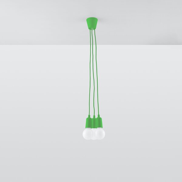 Sollux Lighting Závěsné svítidlo DIEGO 3 zelené