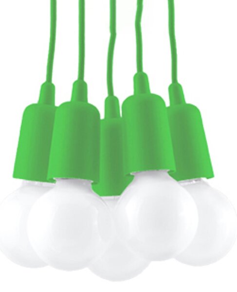 Sollux Lighting Závěsné svítidlo DIEGO 5 zelené