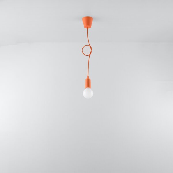 Sollux Lighting Závěsné svítidlo DIEGO 1 oranžové