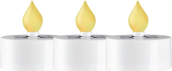 Venkovní solární LED svíčky v sadě 3 ks (výška 5,5 cm) Saul – Star Trading