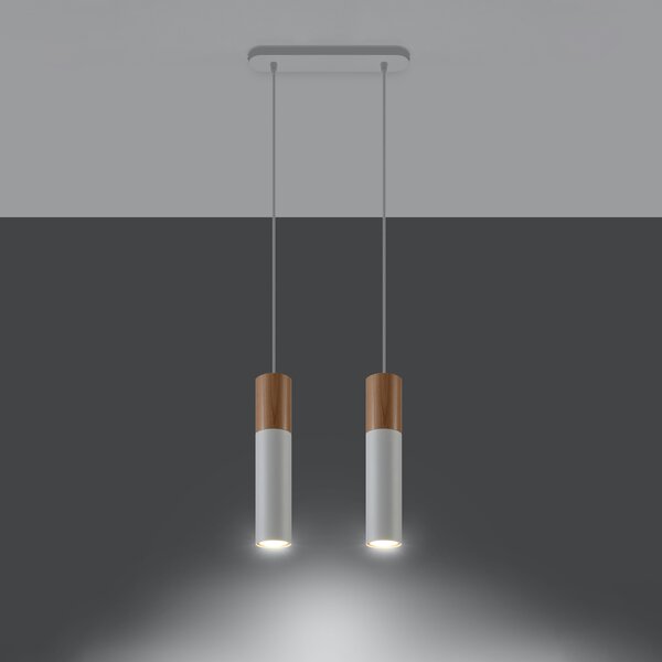 Sollux Lighting Závěsné svítidlo PABLO 2 bílé
