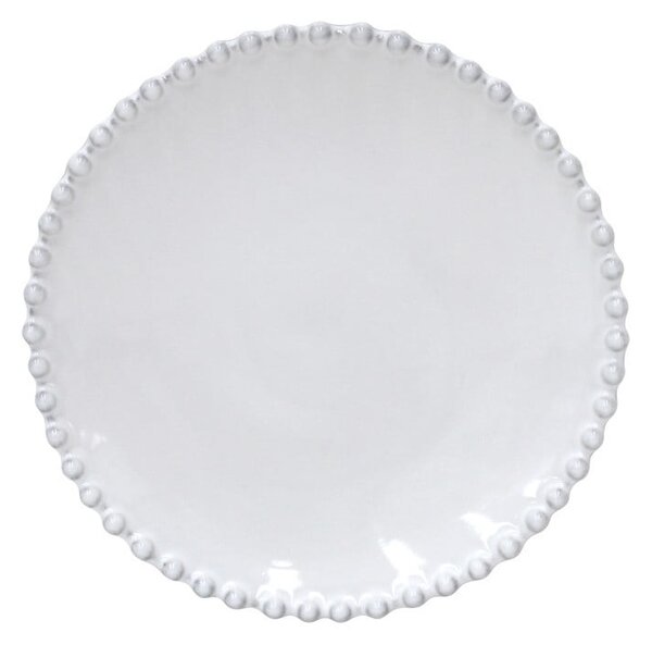 Bílý kameninový talíř na pečivo Costa Nova Pearl, ⌀ 17 cm