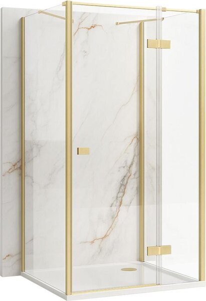 Sprchový Kout Rea Atlas 120X80 Bruch Gold Right