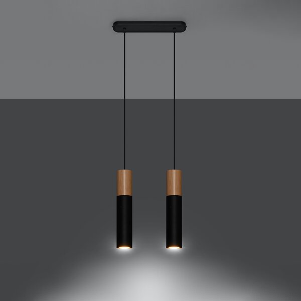 Sollux Lighting Závěsné svítidlo PABLO 2 černé