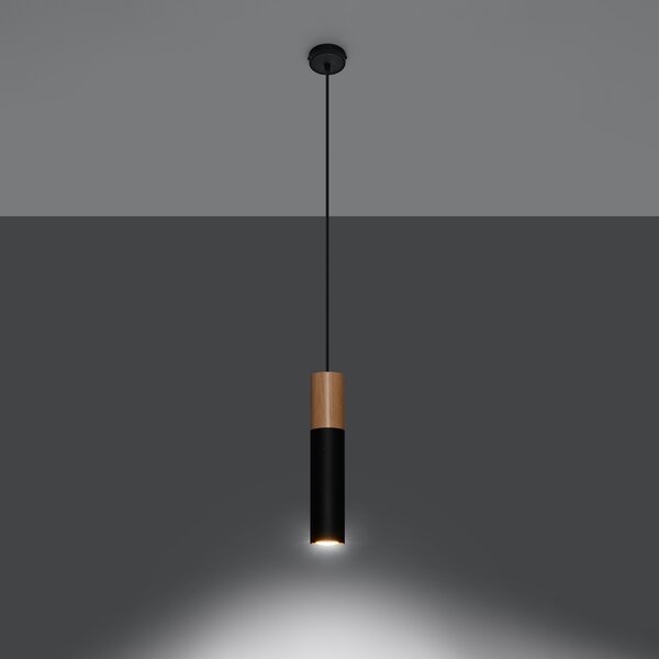 Sollux Lighting Závěsné svítidlo PABLO černé
