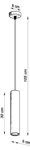 Sollux Lighting Dřevěná závěsná lampa LINO