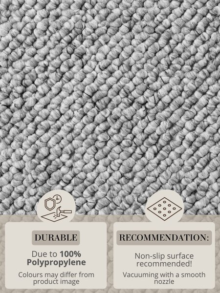 BT Carpet, Běhoun Wolly 102840, 80x200, šedá, ložnice